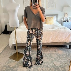 Zara Floral Flare Pants